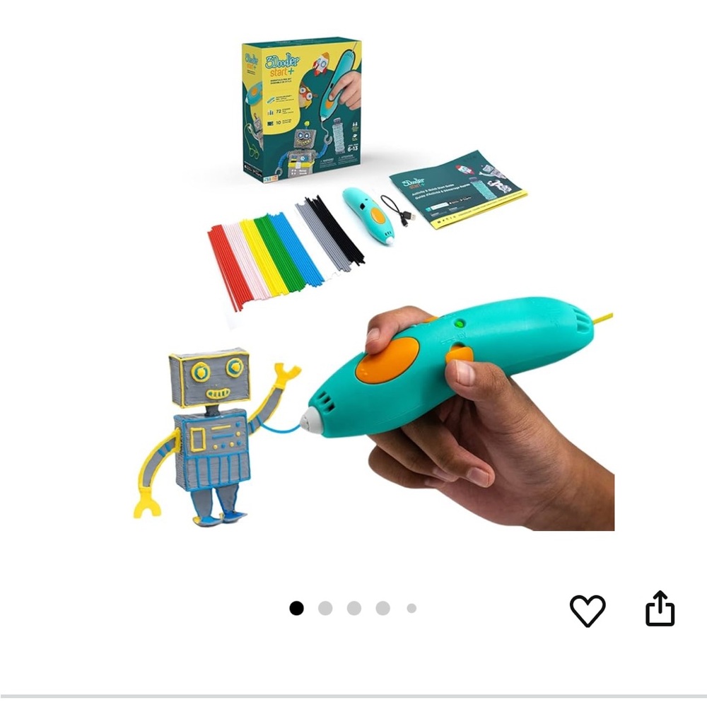 3D Pen Set for Kids - Teal and Orange